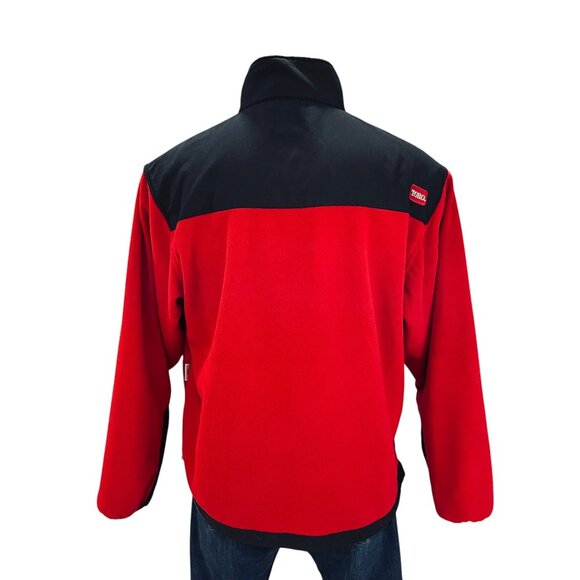 Colorado Timberline Red Black Fleece Jacket Large Softshell Outdoor Toro Work - Picture 11 of 12
